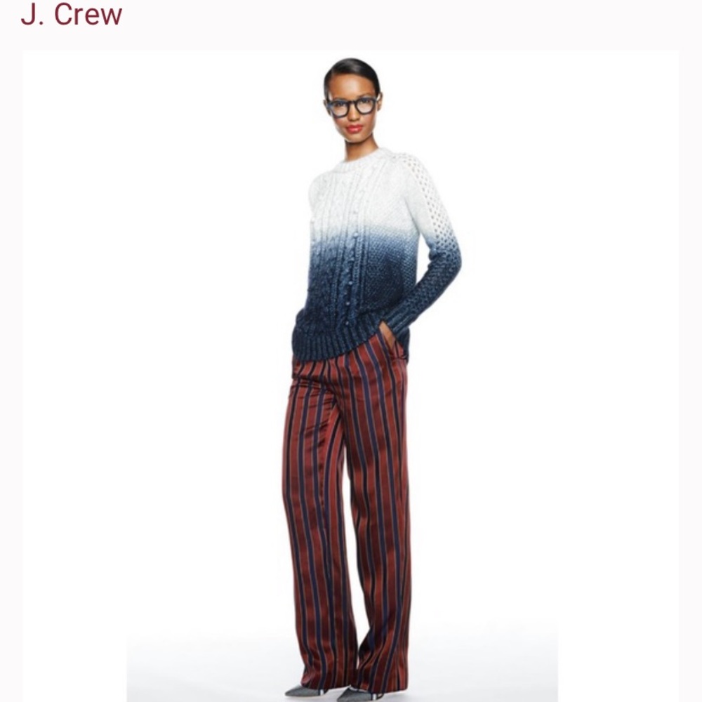 J. Crew Collection dip dye Blue Silk Blend - Picture 8 of 10
